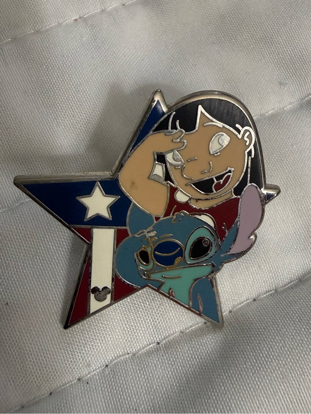 Disney Lilo & Stitch 2009 July 4th salute pin